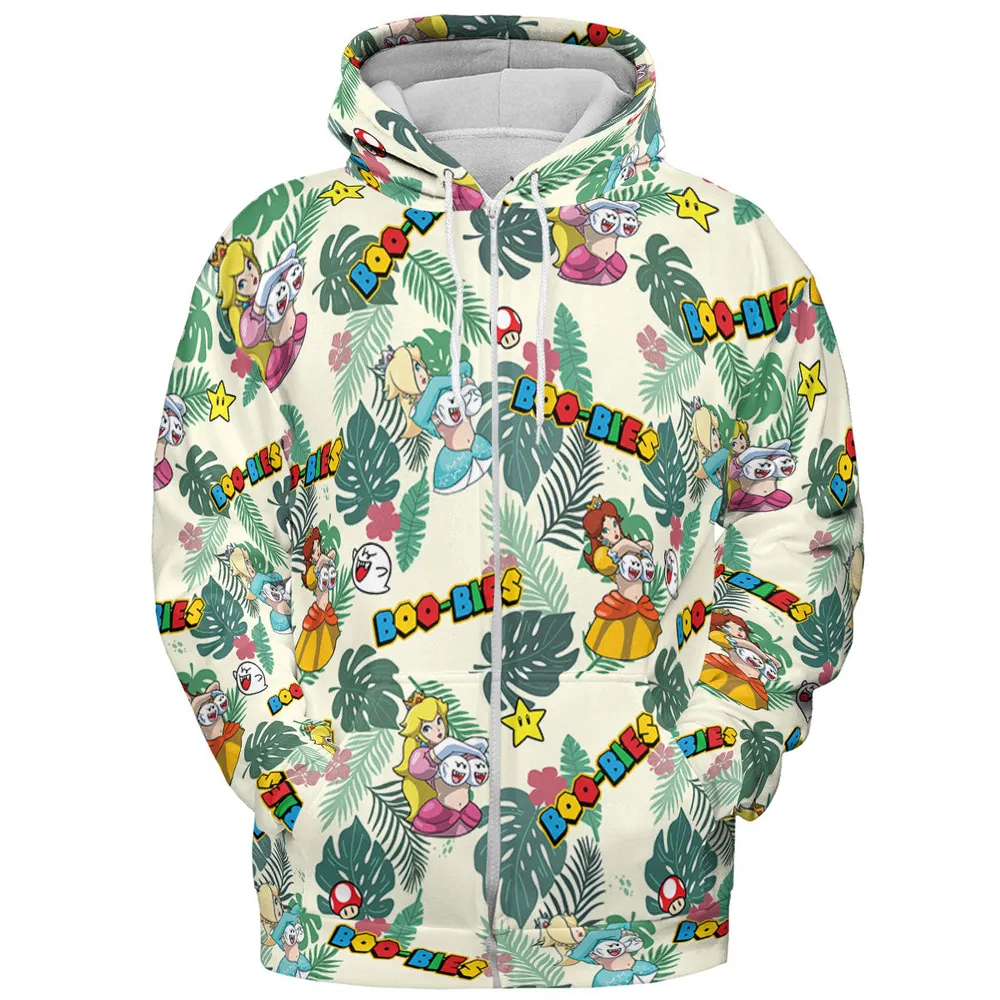 Super Mario Boo-Bies Pattern All-over Print Hoodie - 4