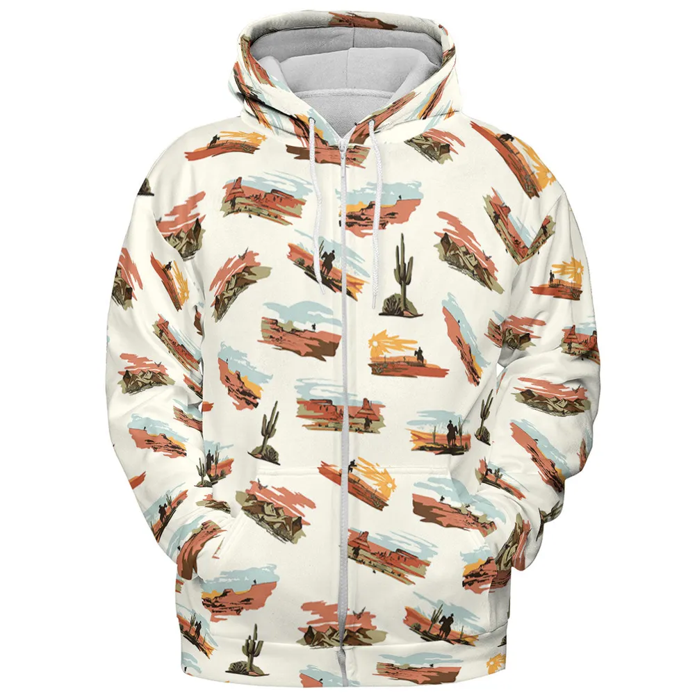 Wild West John Wayne All-over Print Hoodie - 4