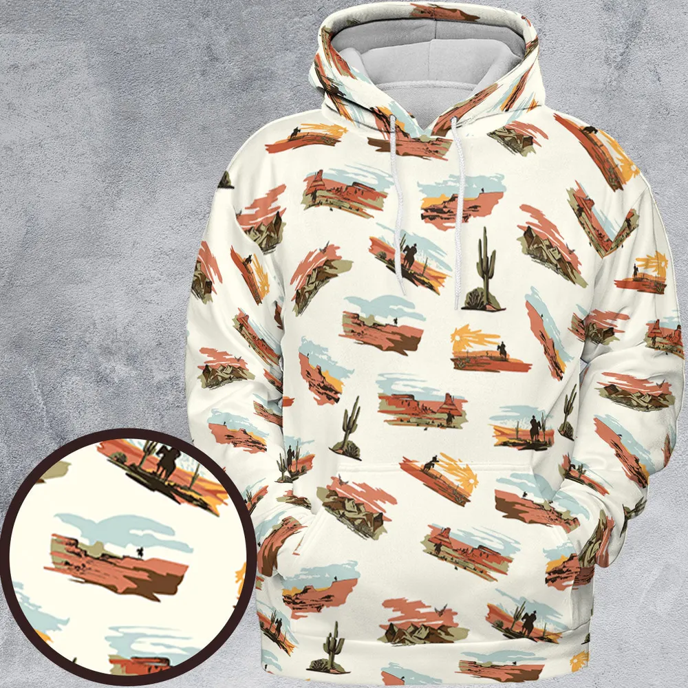 Wild West John Wayne All-over Print Hoodie - 2
