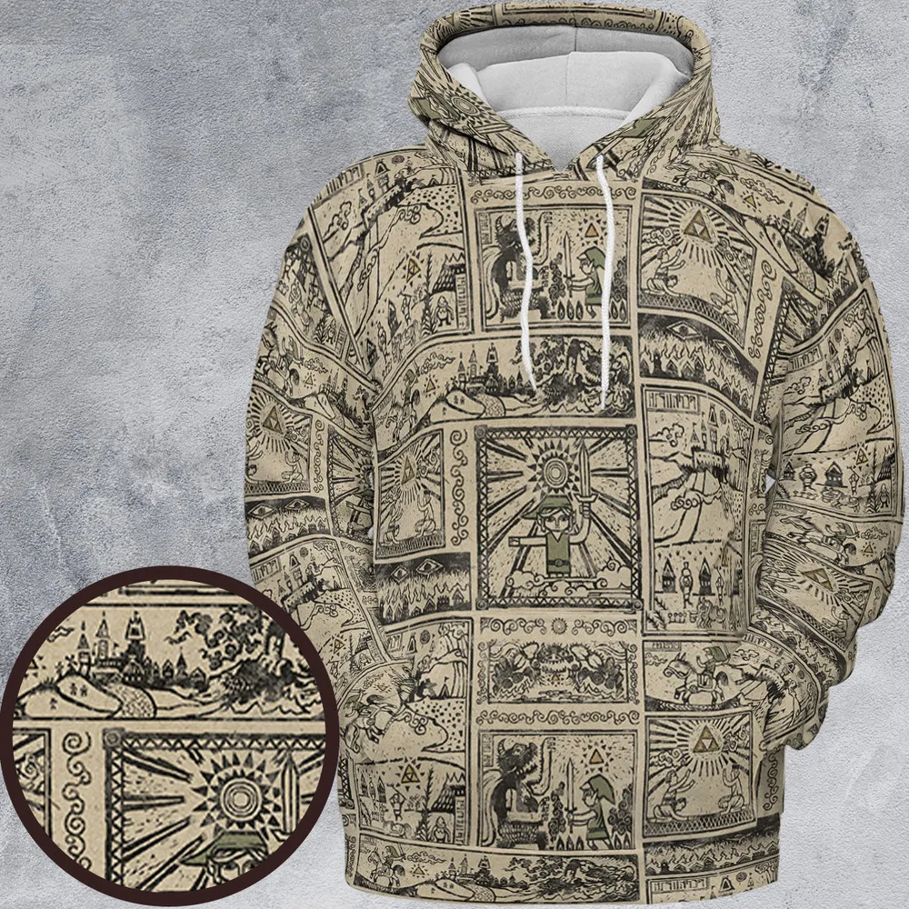 Zelda Story Of The Hero Time Legend All-over Print Hoodie - 2
