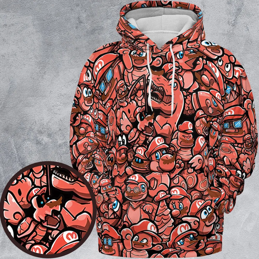 Cappy Party Mario Odyssey Super Mario All-over Print Hoodie - 2