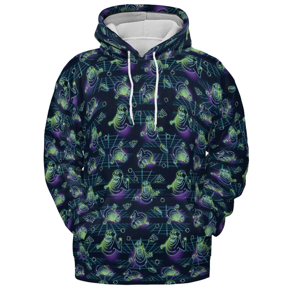 The Real Ghostbusters Slimer Classics Retro All-over Print Hoodie - 3