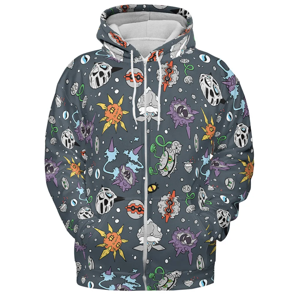 Rock Type Pokemon All-over Print Hoodie - 4