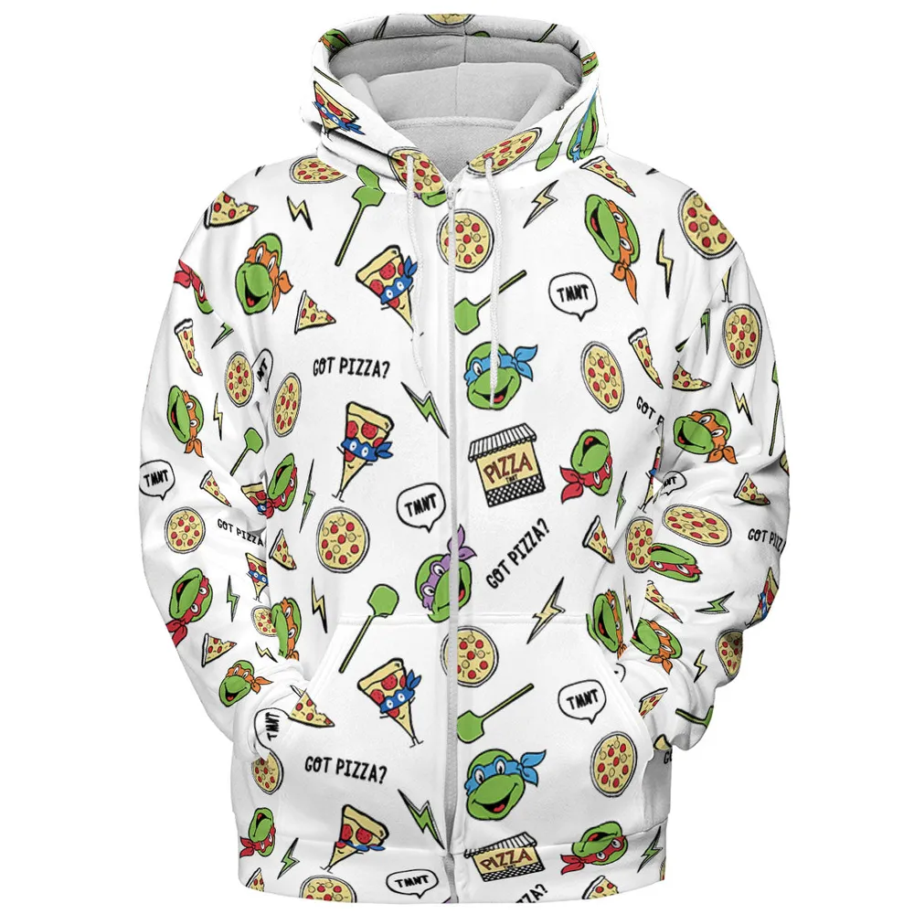 Got Pizza Teenage Mutant Ninja Turtles All-over Print Hoodie - 4