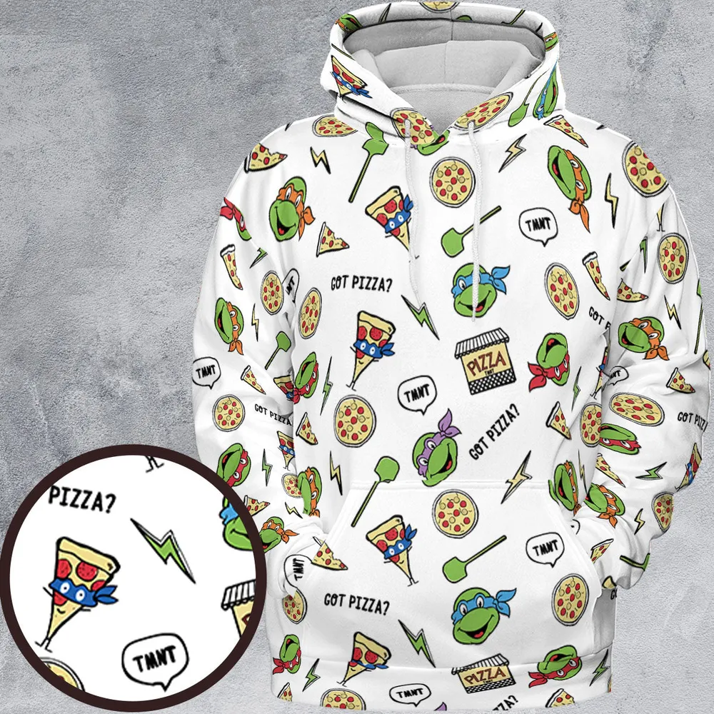 Got Pizza Teenage Mutant Ninja Turtles All-over Print Hoodie - 2