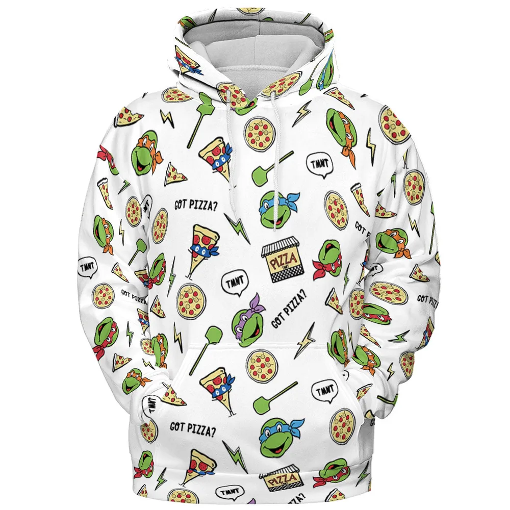 Got Pizza Teenage Mutant Ninja Turtles All-over Print Hoodie - 3
