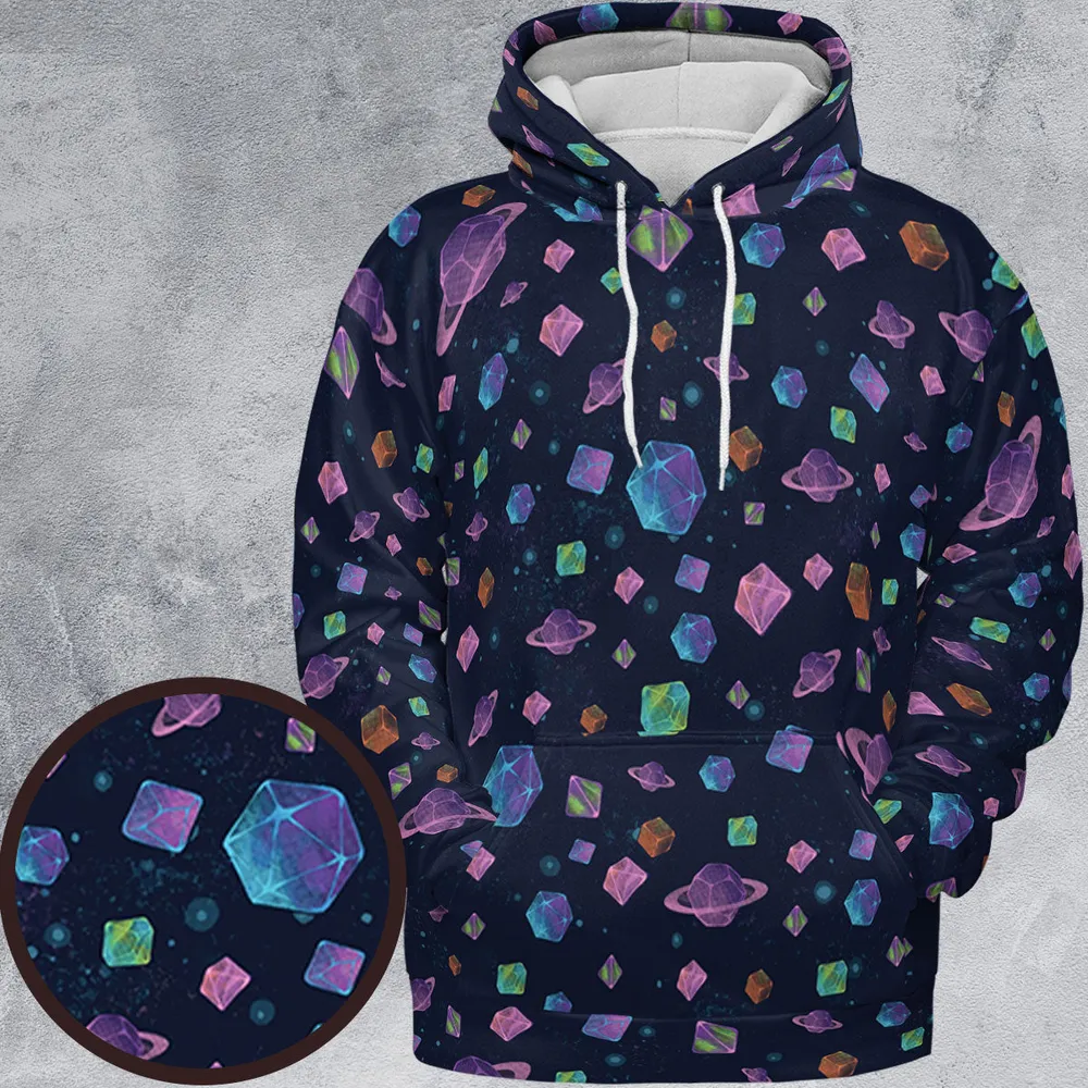 Galaxy Of Dices DnD Pattern All-over Print Hoodie - 2