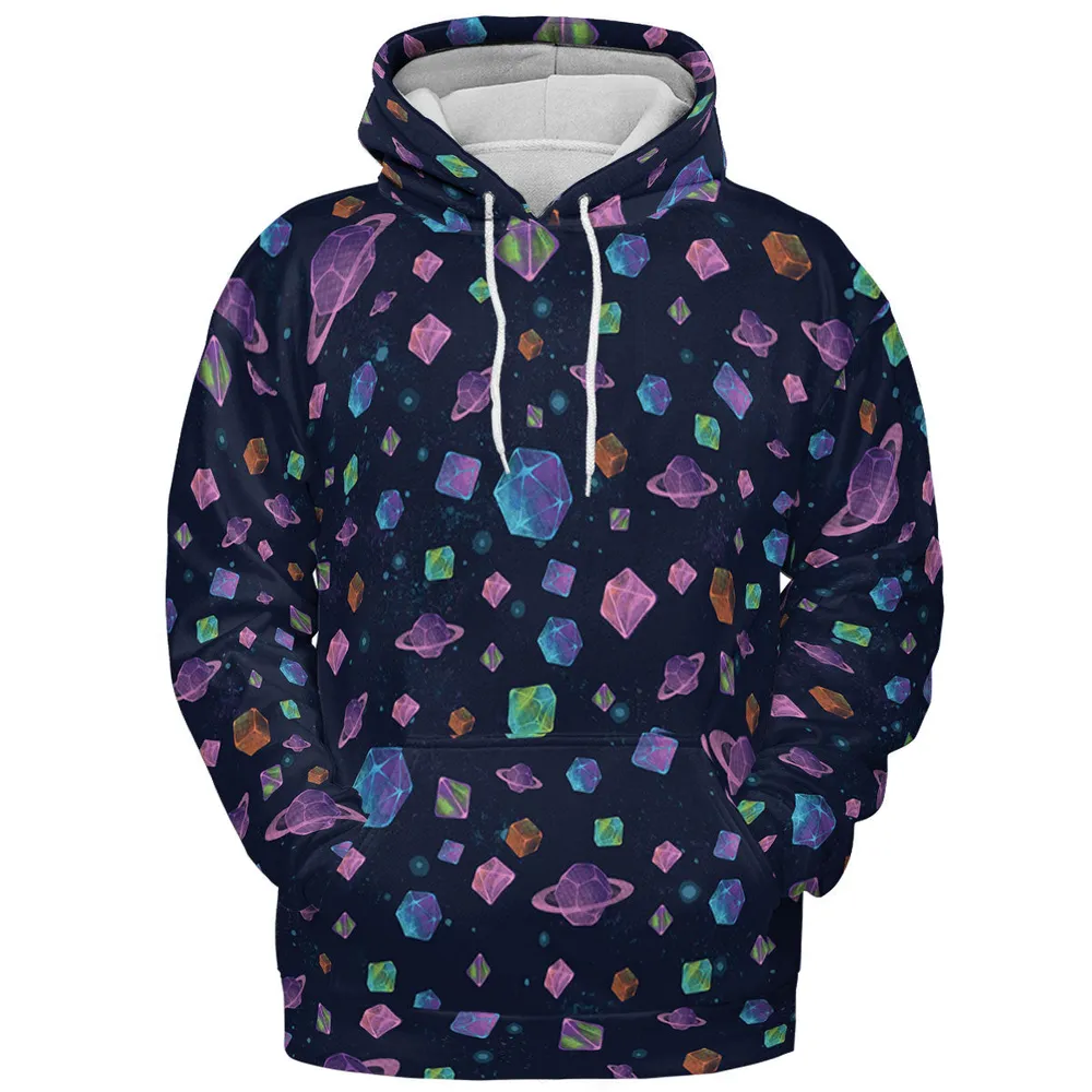 Galaxy Of Dices DnD Pattern All-over Print Hoodie - 3