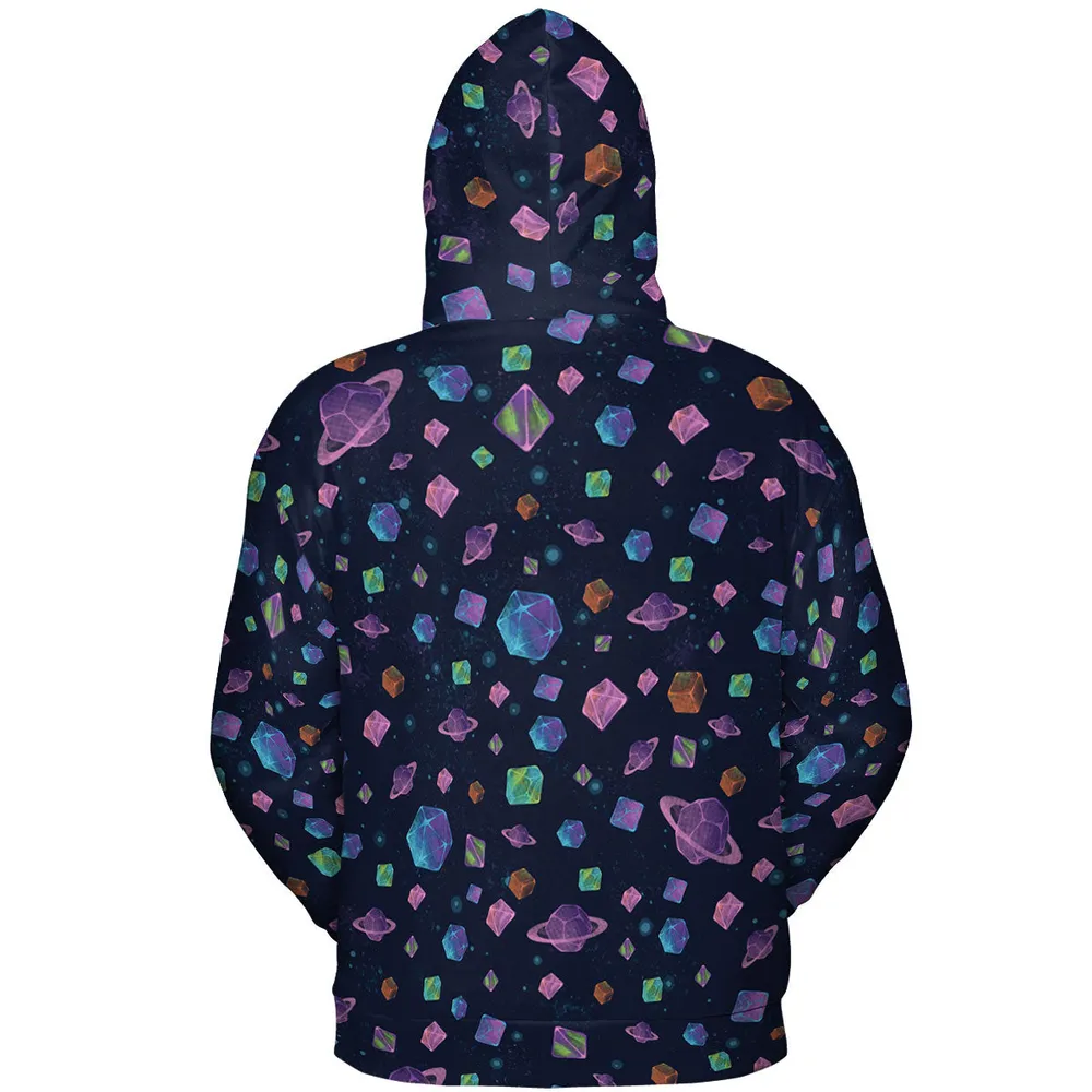 Galaxy Of Dices DnD Pattern All-over Print Hoodie - 5