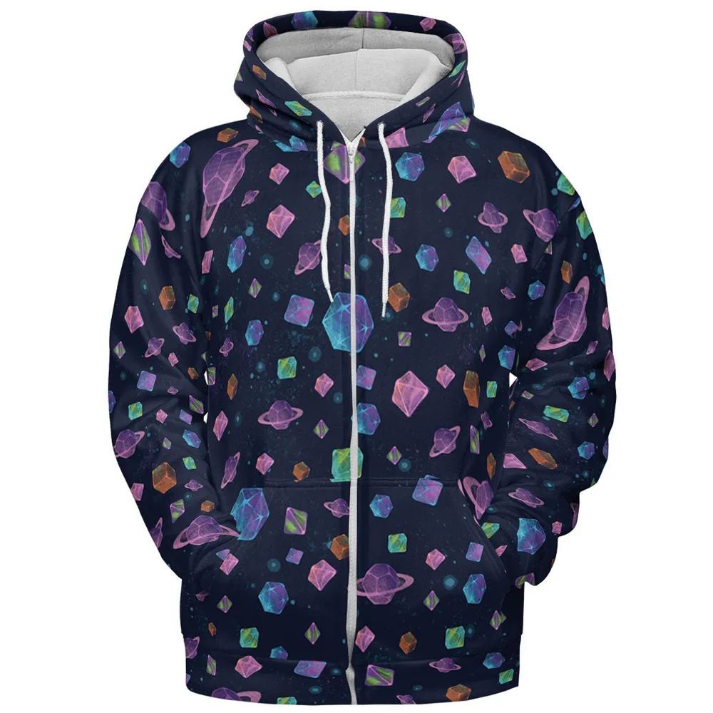 Galaxy Of Dices DnD Pattern All-over Print Hoodie - 4