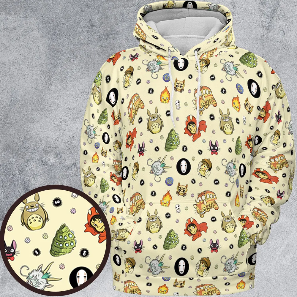 Ghiblipalooza Ghibli Themed All-over Print Hoodie - 2