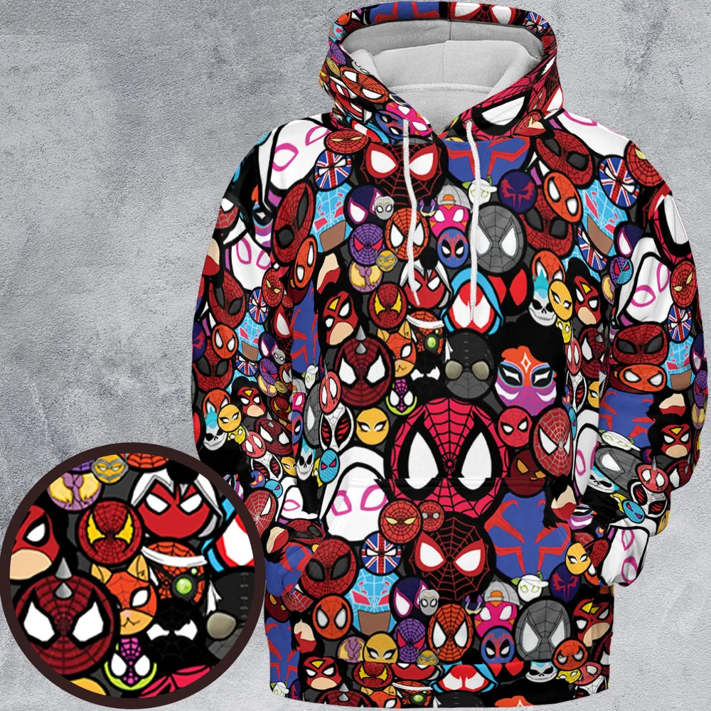 Spide-Mania Spider-Verse All-over Print Hoodie - 2