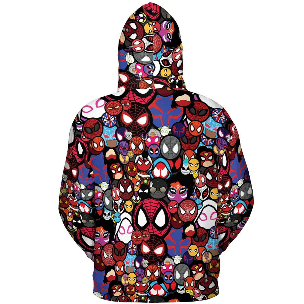Spide-Mania Spider-Verse All-over Print Hoodie - 5
