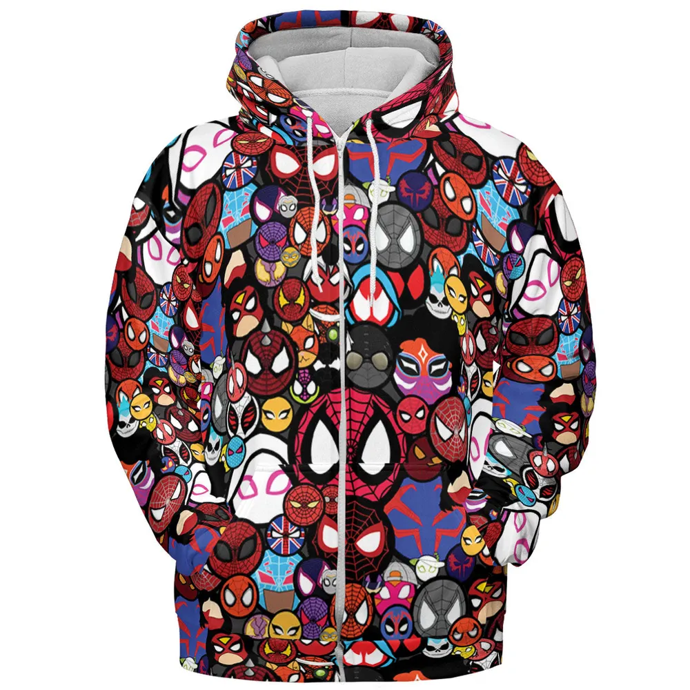 Spide-Mania Spider-Verse All-over Print Hoodie - 4