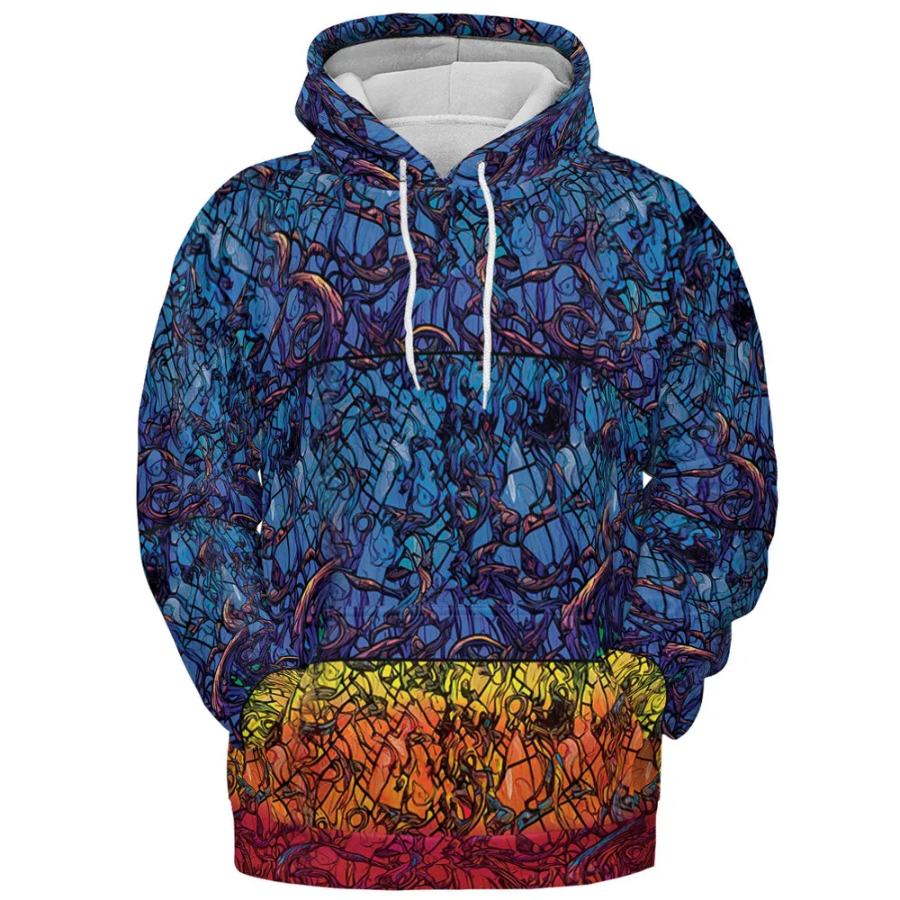 Stained Glass Cthulhu H.P Lovecraft All-over Print Hoodie - 3