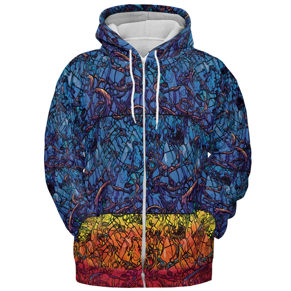 Stained Glass Cthulhu H.P Lovecraft All-over Print Hoodie - 4