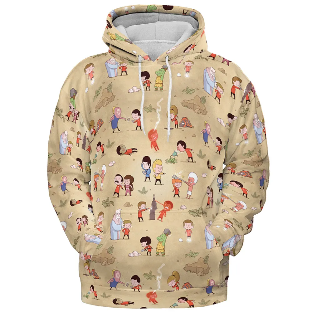 Pyramid America Star Trek Characters All-over Print Hoodie - 3