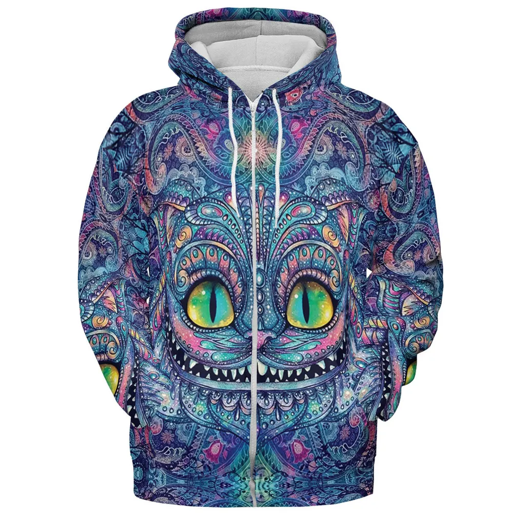 Cheshire Cat Alice In Wonderland All-over Print Hoodie - 4