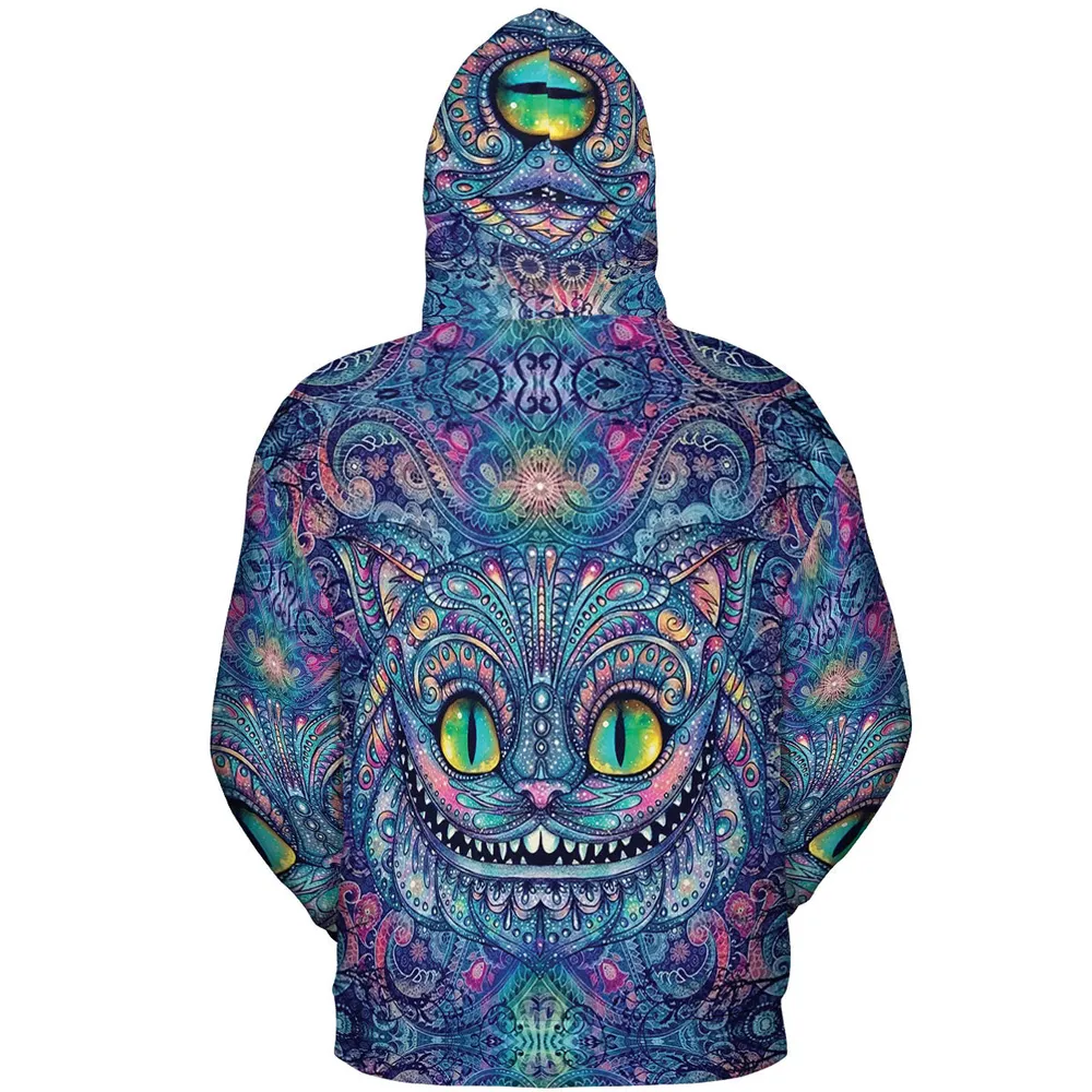 Cheshire Cat Alice In Wonderland All-over Print Hoodie - 5