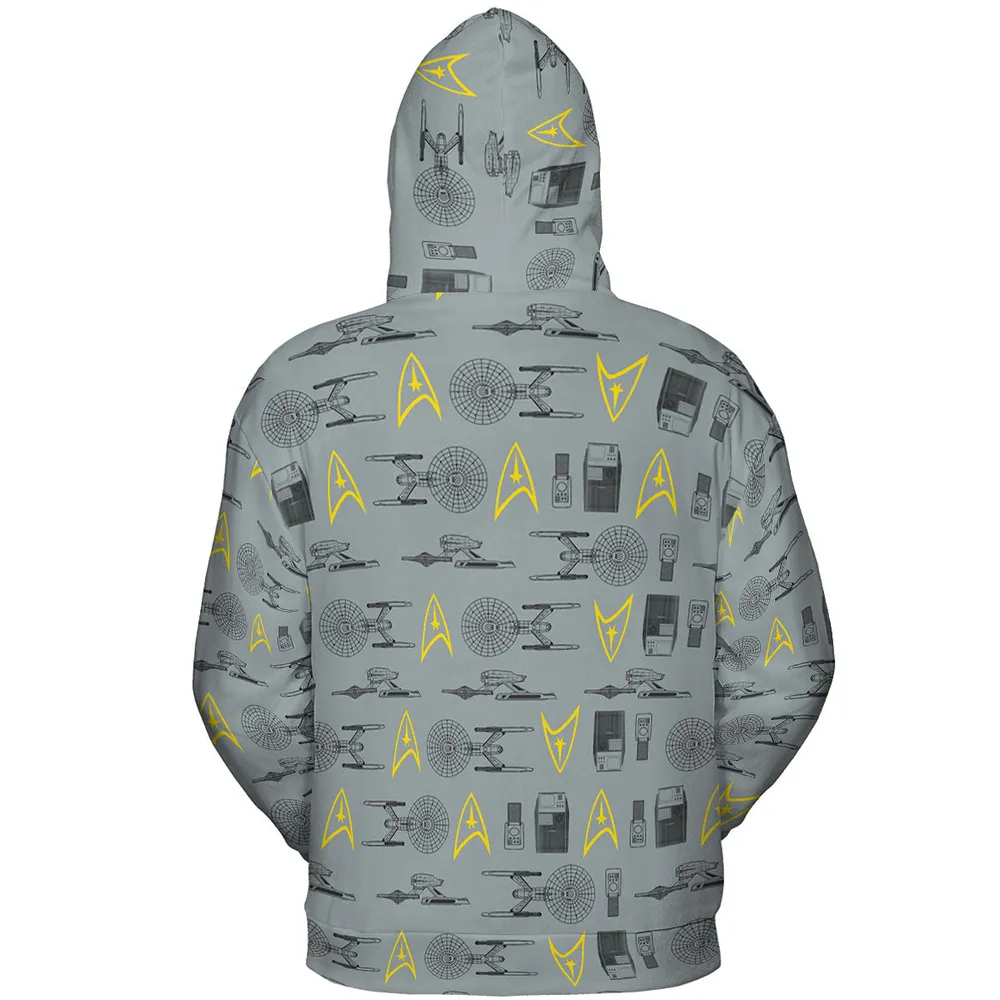 S.T Shipyard Star Trek All-over Print Hoodie - 5
