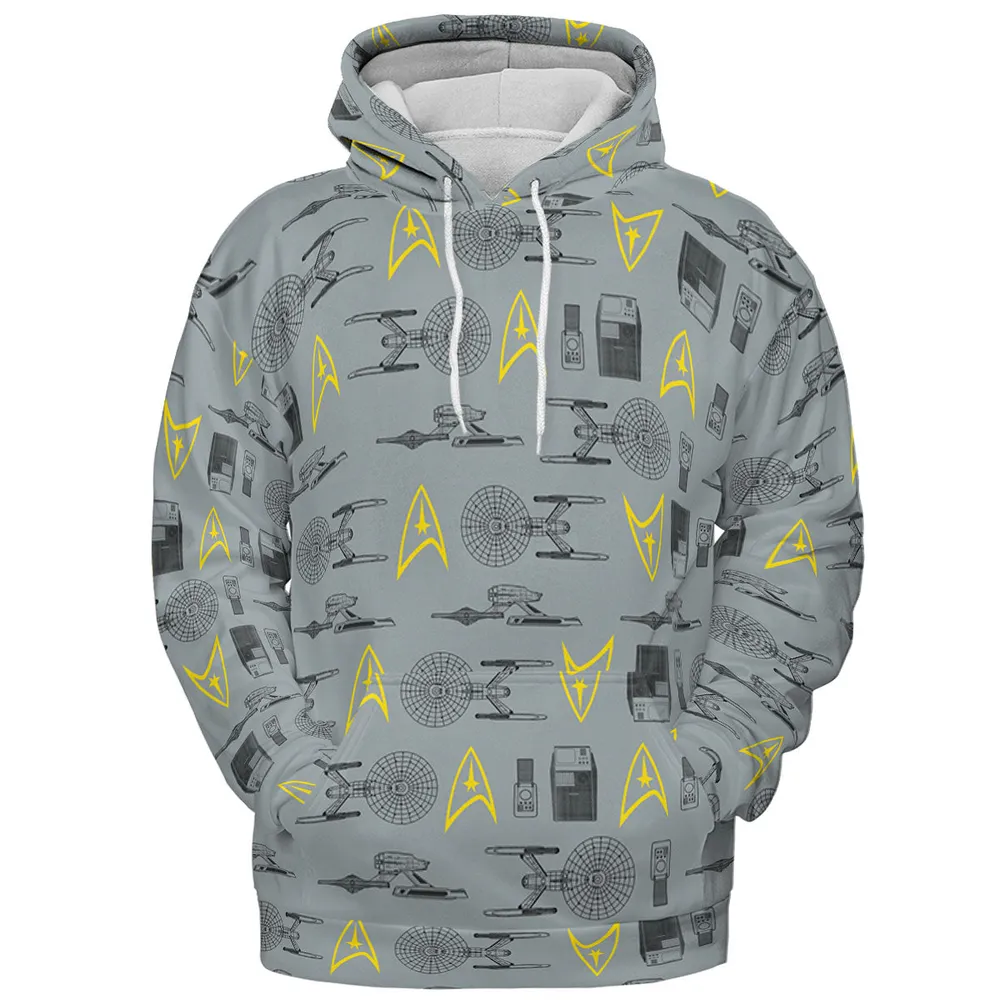 S.T Shipyard Star Trek All-over Print Hoodie - 3