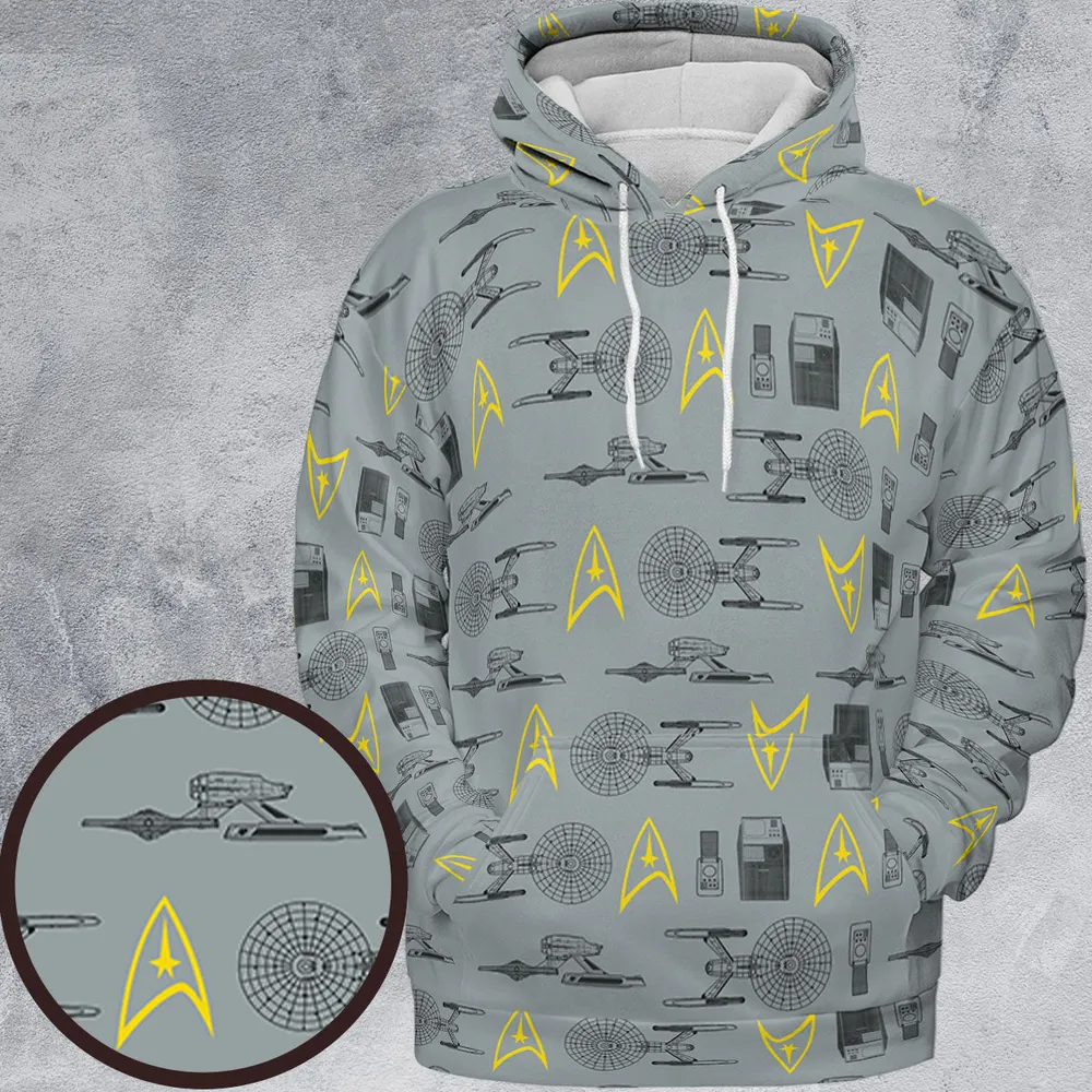 S.T Shipyard Star Trek All-over Print Hoodie - 2