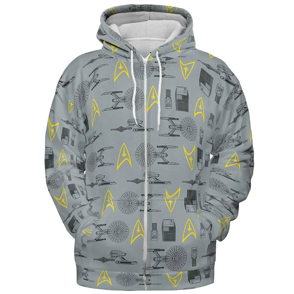S.T Shipyard Star Trek All-over Print Hoodie - 4