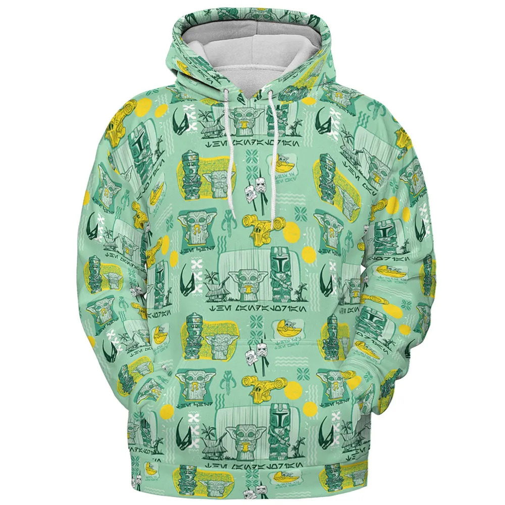 The Mandalorian Star Wars Aloha All-over Print Hoodie - 3