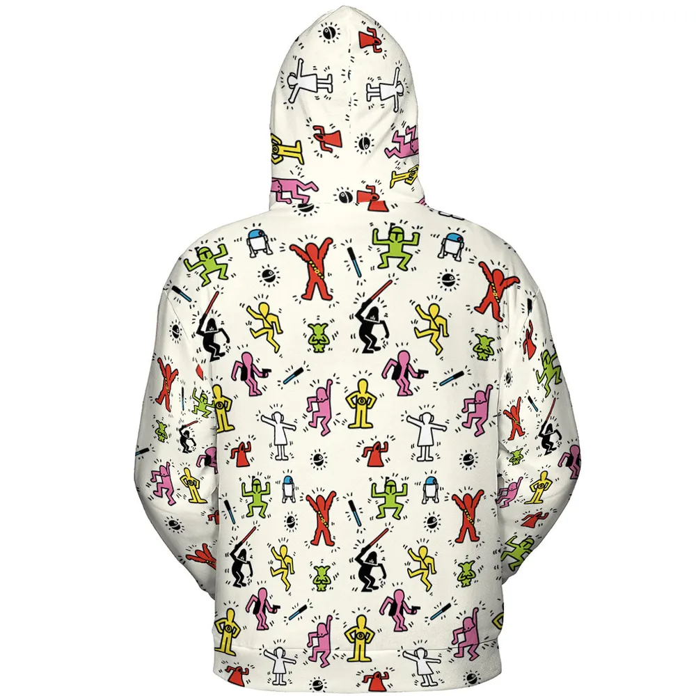 Pop Wars Star Wars Pop Art Pattern All-over Print Hoodie - 5