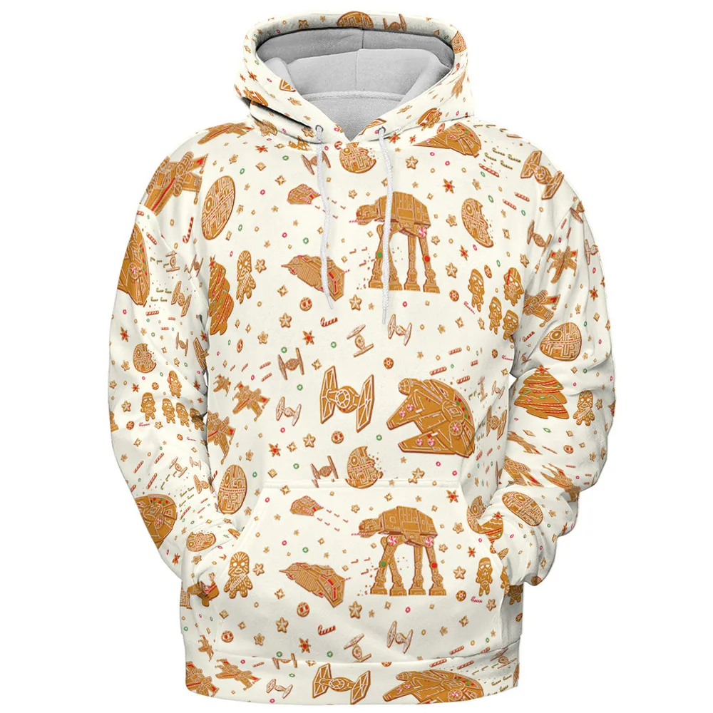 Gingerbread Christmas Star Wars All-over Print Hoodie - 3