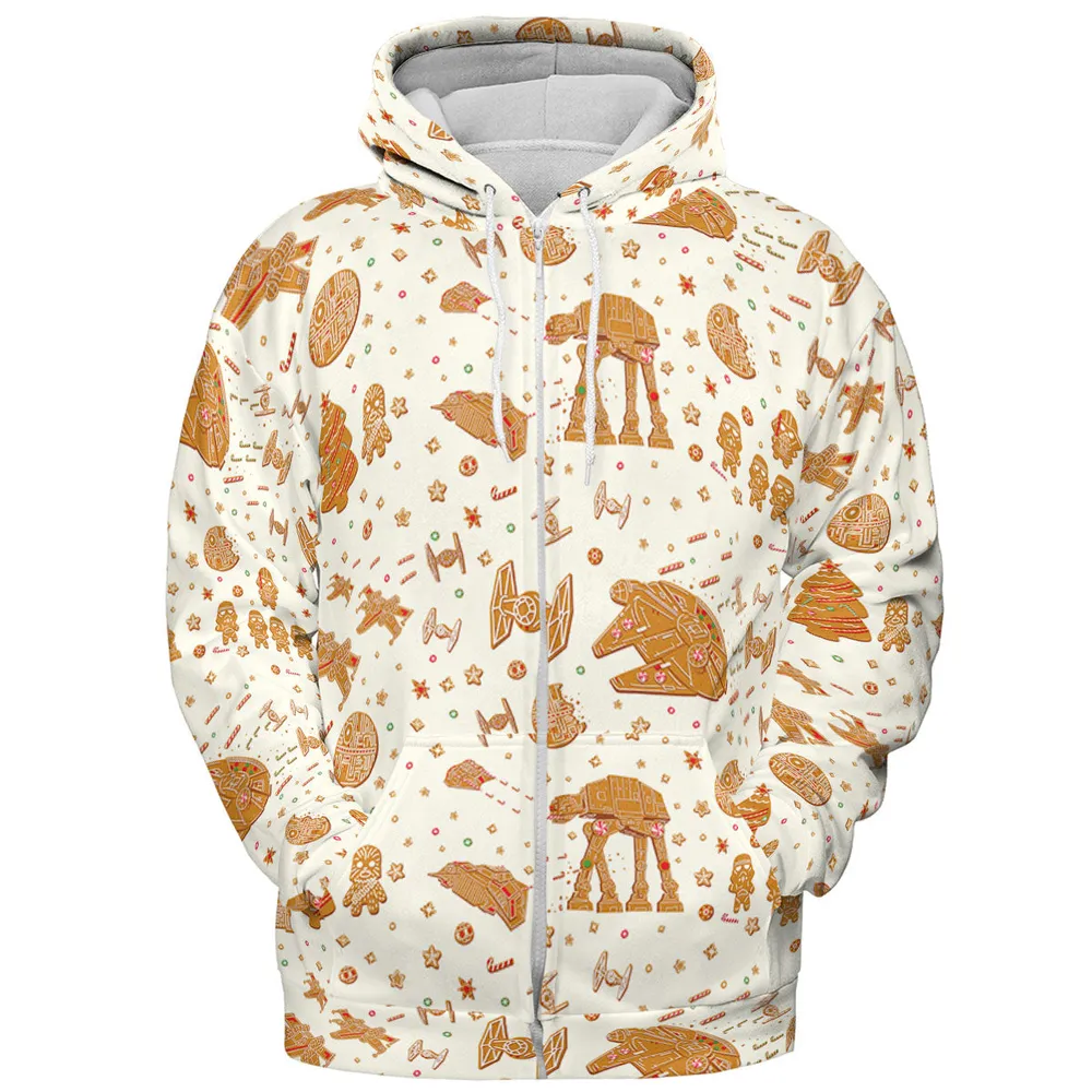 Gingerbread Christmas Star Wars All-over Print Hoodie - 4
