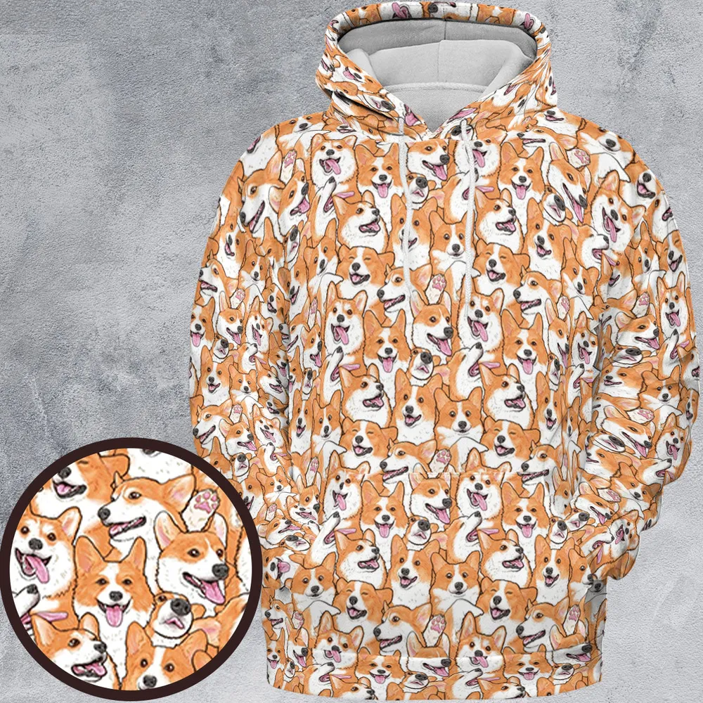 That's a lot of Corgi All-over Print Hoodie - 2