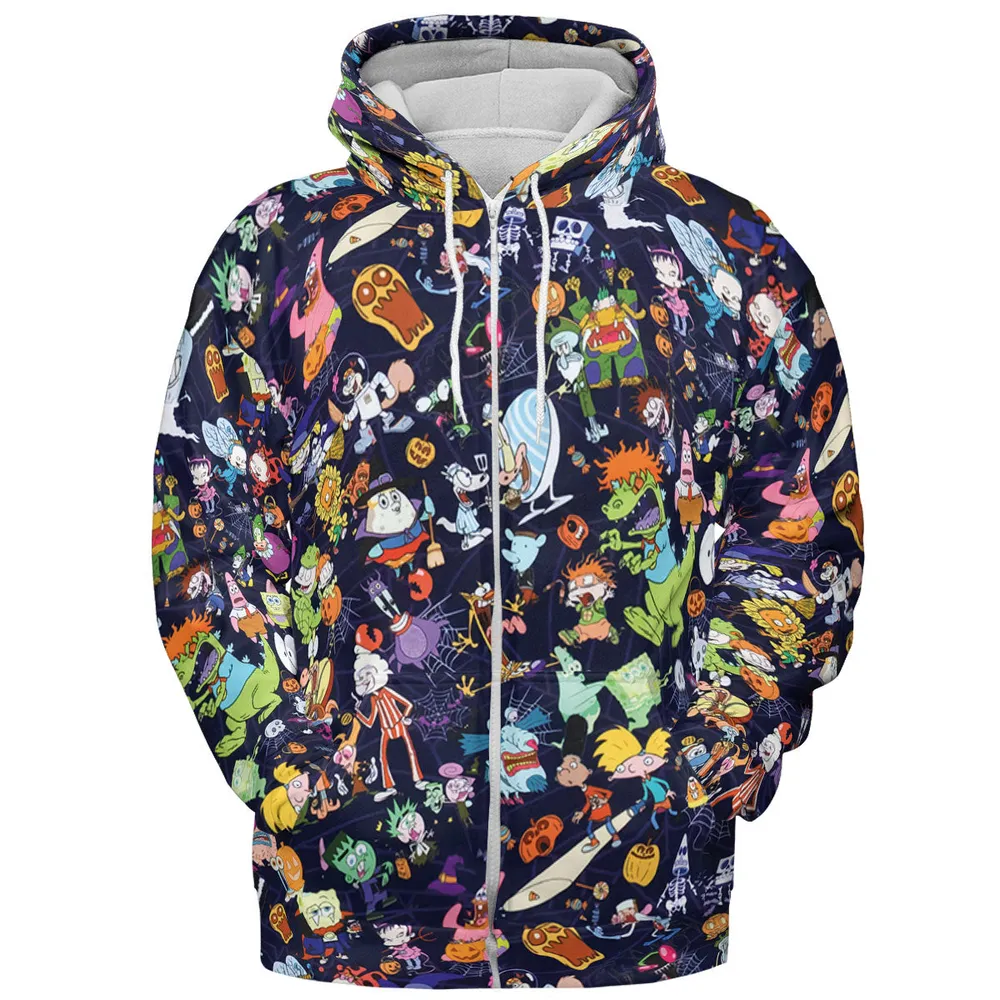 Nickelodeon Halloween Party All-over Print Hoodie - 4