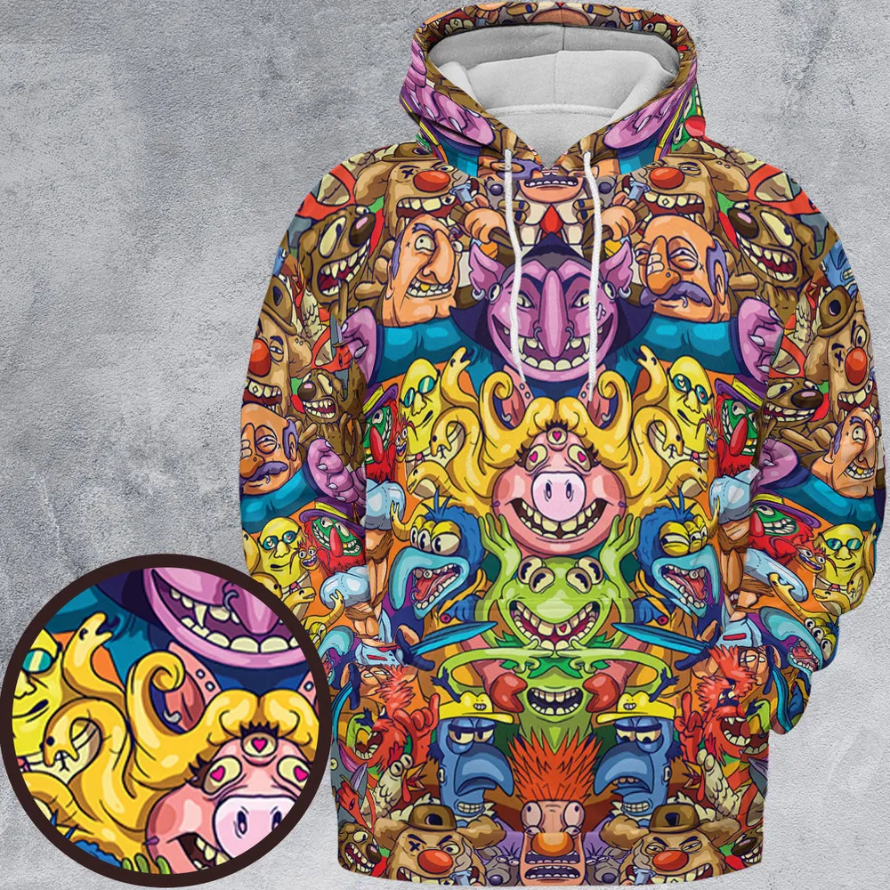 Monster Muppets The Muppets Characters All-over Print Hoodie - 2