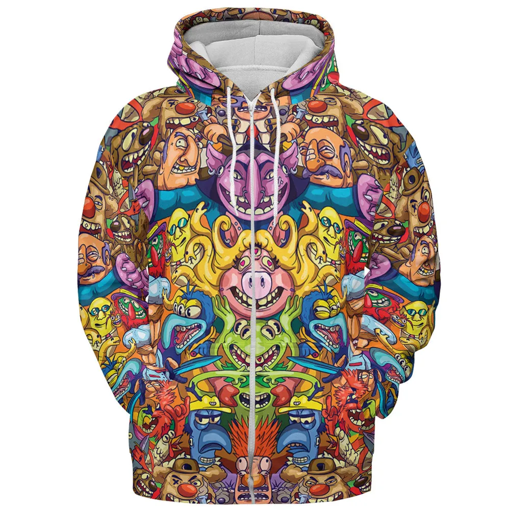 Monster Muppets The Muppets Characters All-over Print Hoodie - 4