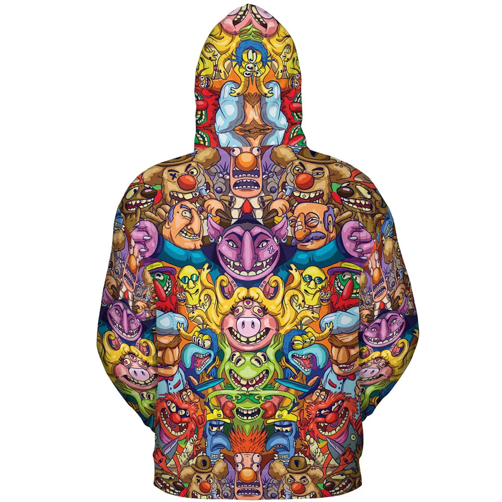 Monster Muppets The Muppets Characters All-over Print Hoodie - 5