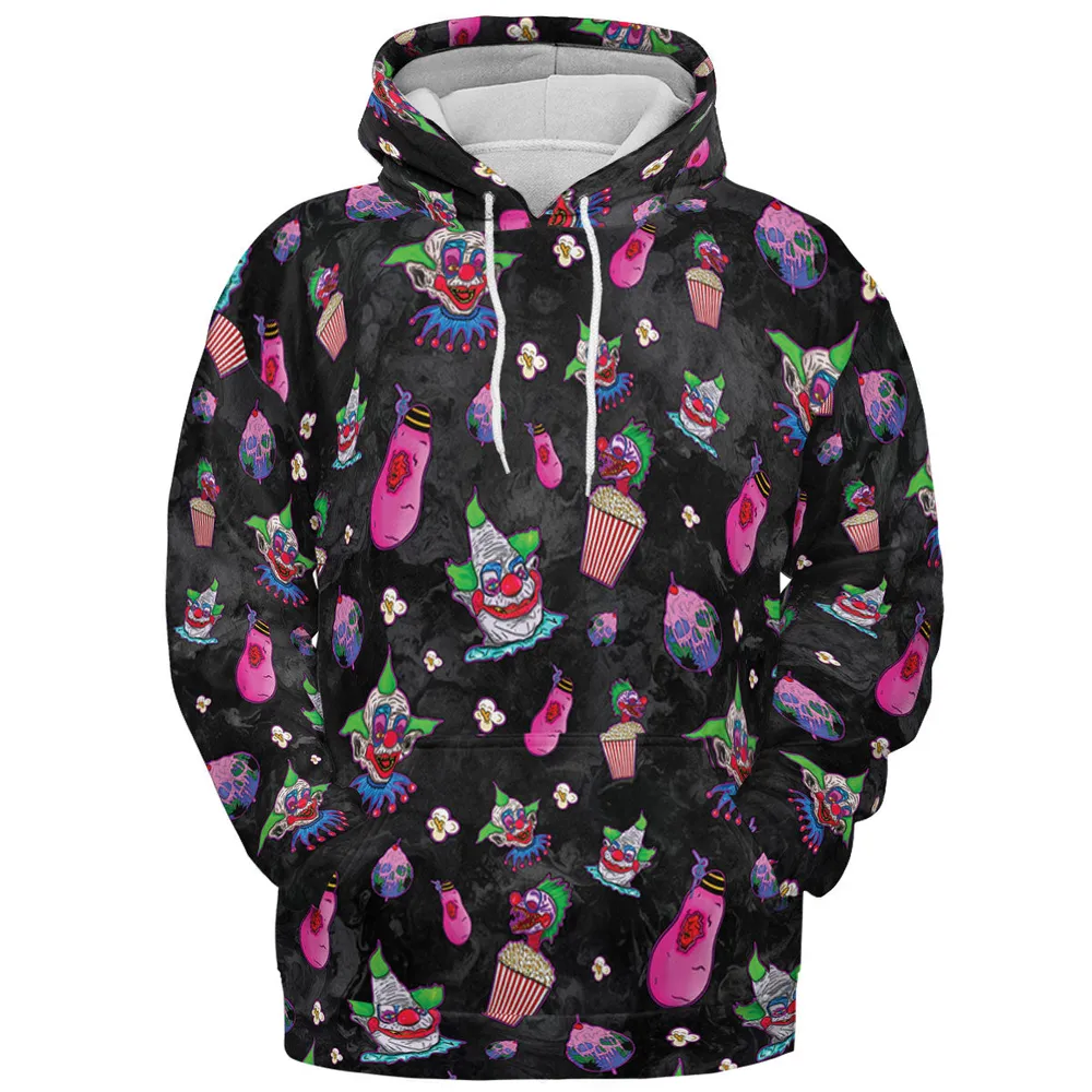 Space Horror Movie Killer Klowns Outer All-over Print Hoodie - 3