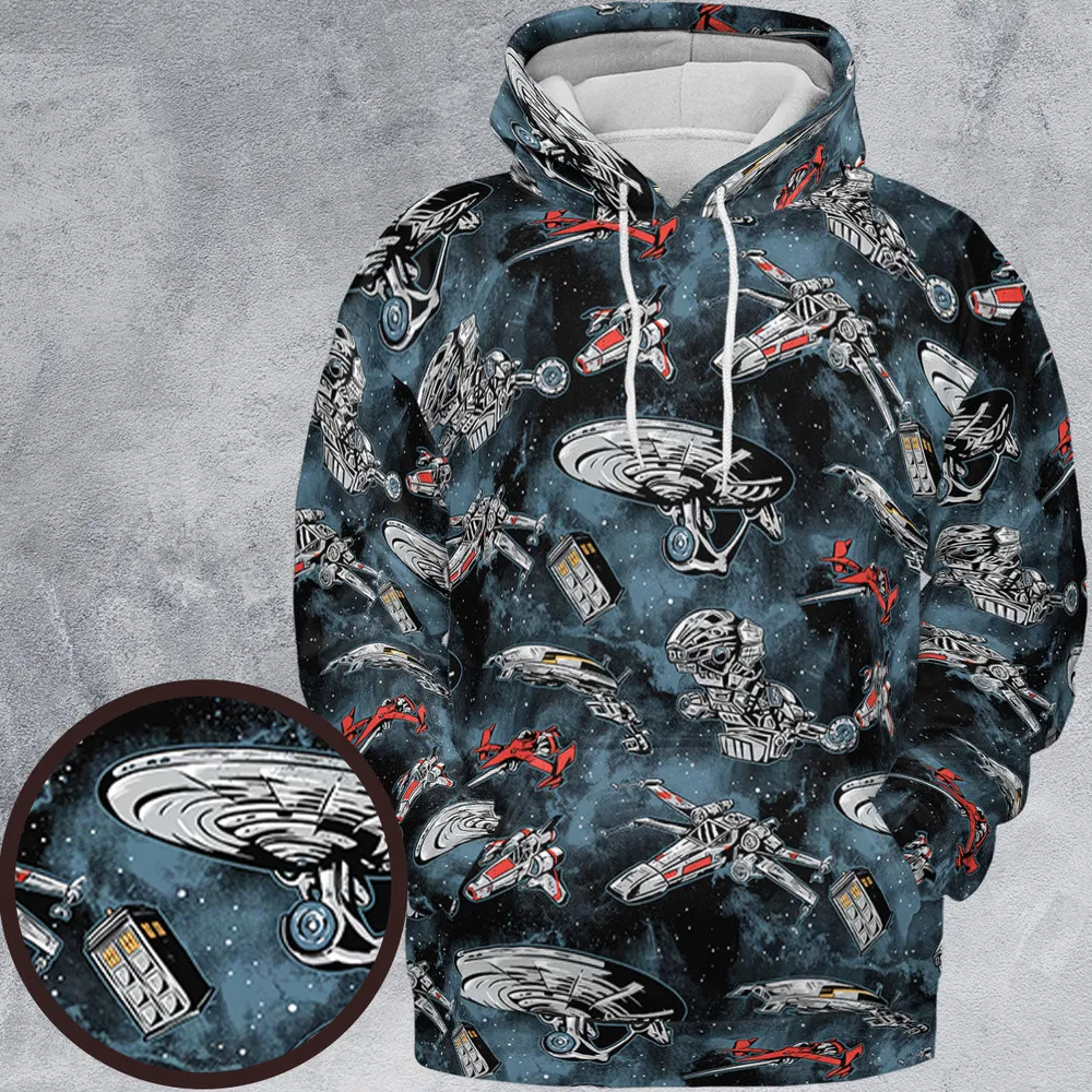 Ultimate Space Fleet All-over Print Hoodie - 2