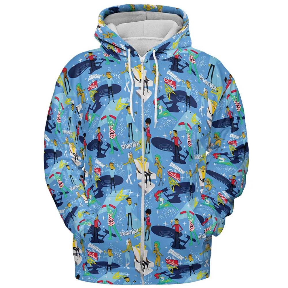 Cruisin' The Galaxy Star Trek All-over Print Hoodie - 4