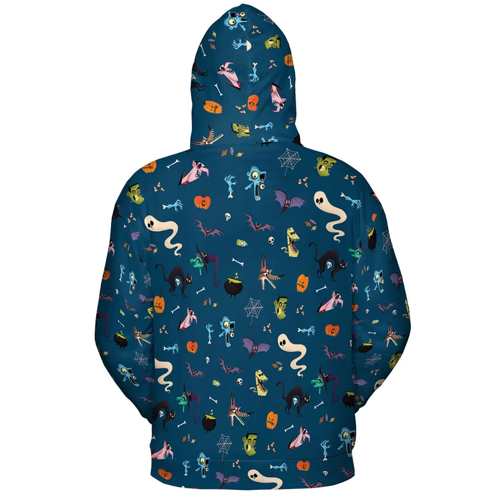 Cute Spooky Classic Monster All-over Print Hoodie - 5