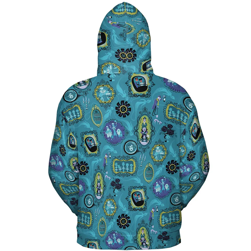Haunted Mansion Pattern All-over Print Hoodie - 4