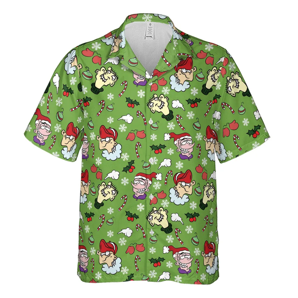 Holiday Mischief Ed Edd n Eddy Hawaiian Shirt - 2