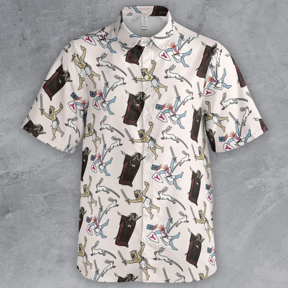 The Killer Rabbit Monty Python Button Down Shirt - 2