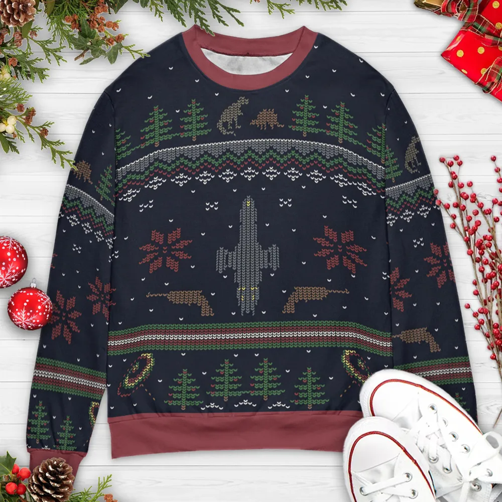 Shiny Xmas Firefly Ugly Christmas Sweatshirt - 3
