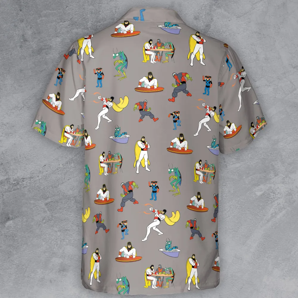 Space Ghost Coast to Coast Characters Button Down Shirt - 3