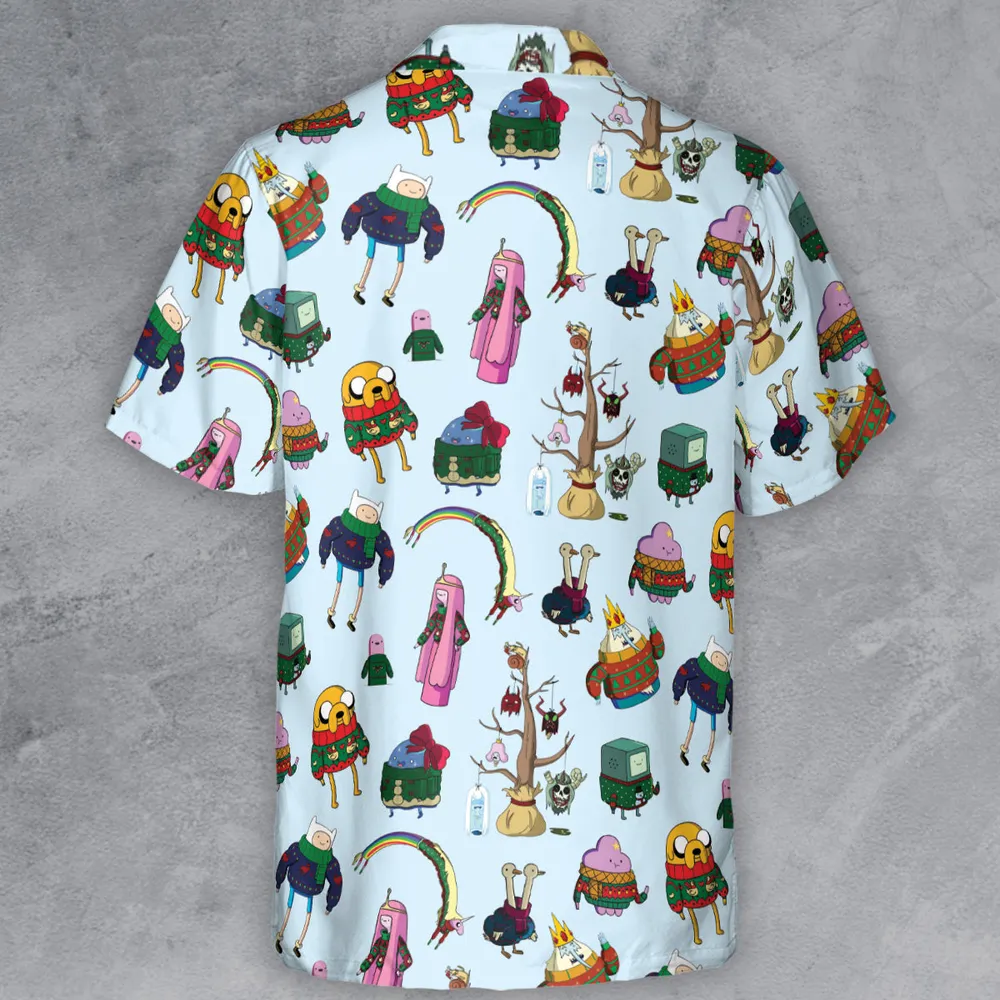 Ugly Sweater Adventure Time Button Down Shirt - 3