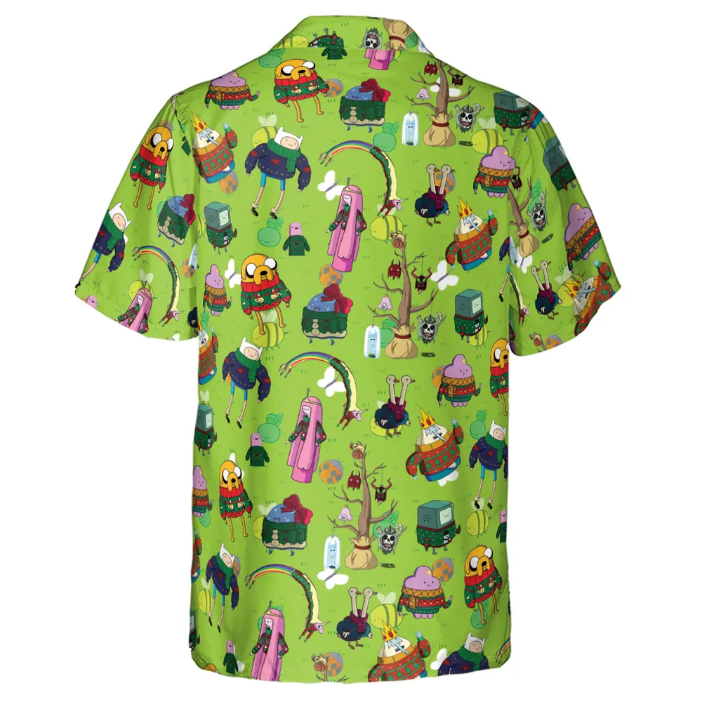 Ugly Sweater Adventure Time Hawaiian Shirt - 3