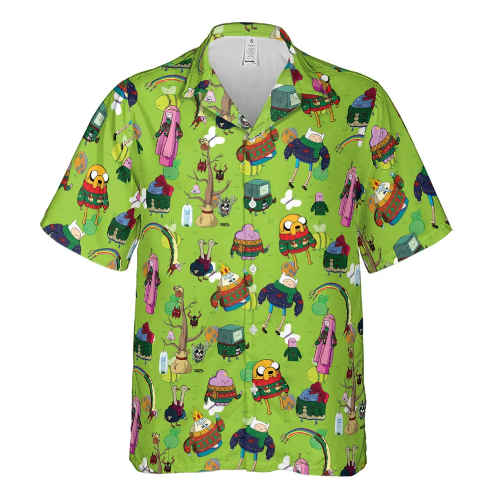 Ugly Sweater Adventure Time Hawaiian Shirt - 2
