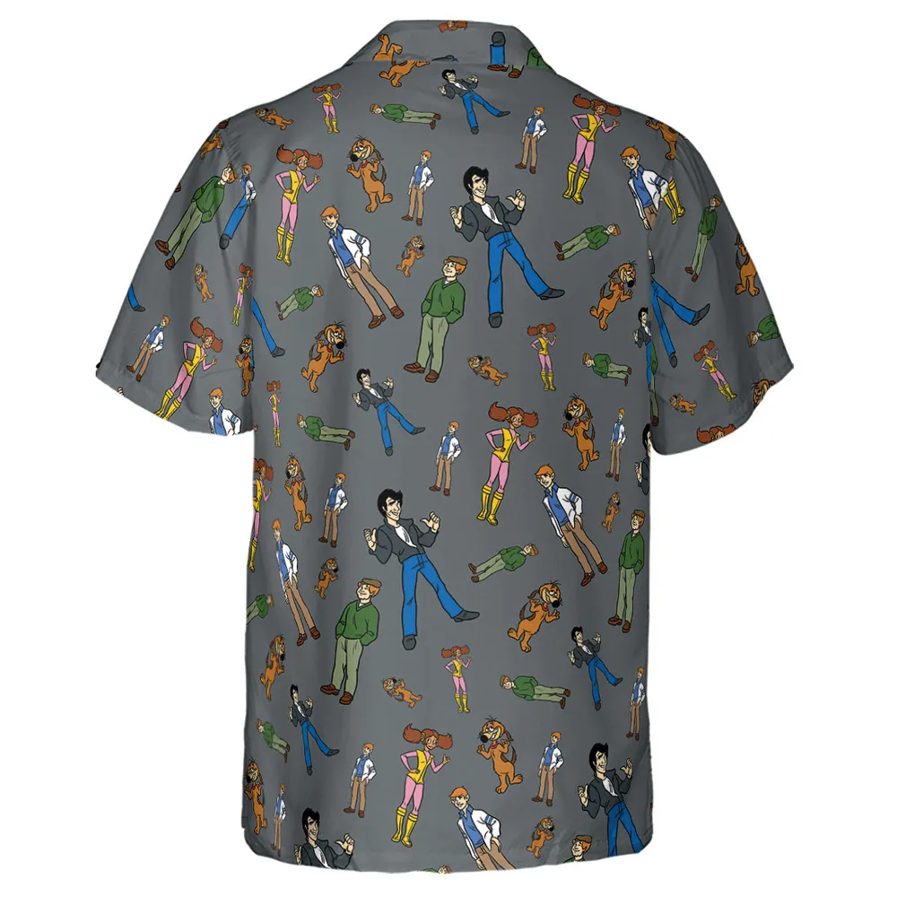 Nostalgic Gang The Fonz and the Happy Days Gang Hawaiian Shirt - 3