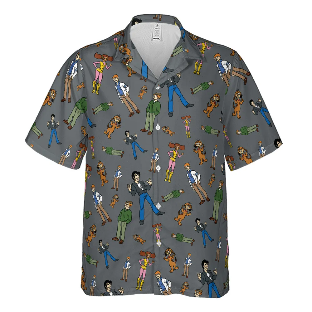 Nostalgic Gang The Fonz and the Happy Days Gang Hawaiian Shirt - 2